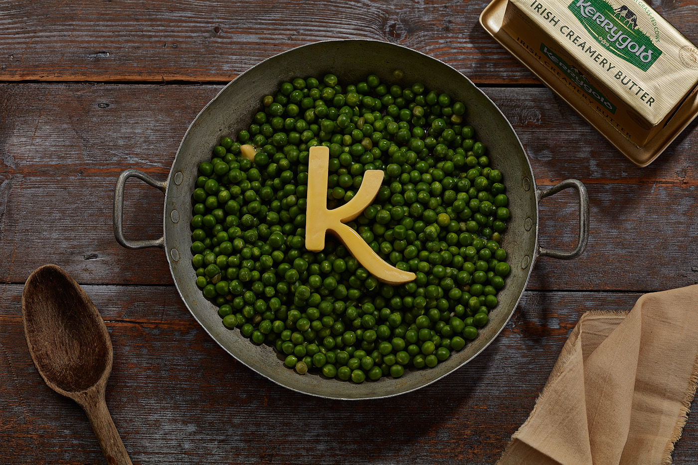 Food Photographer Ireland - Peas with Kerrygold Butter