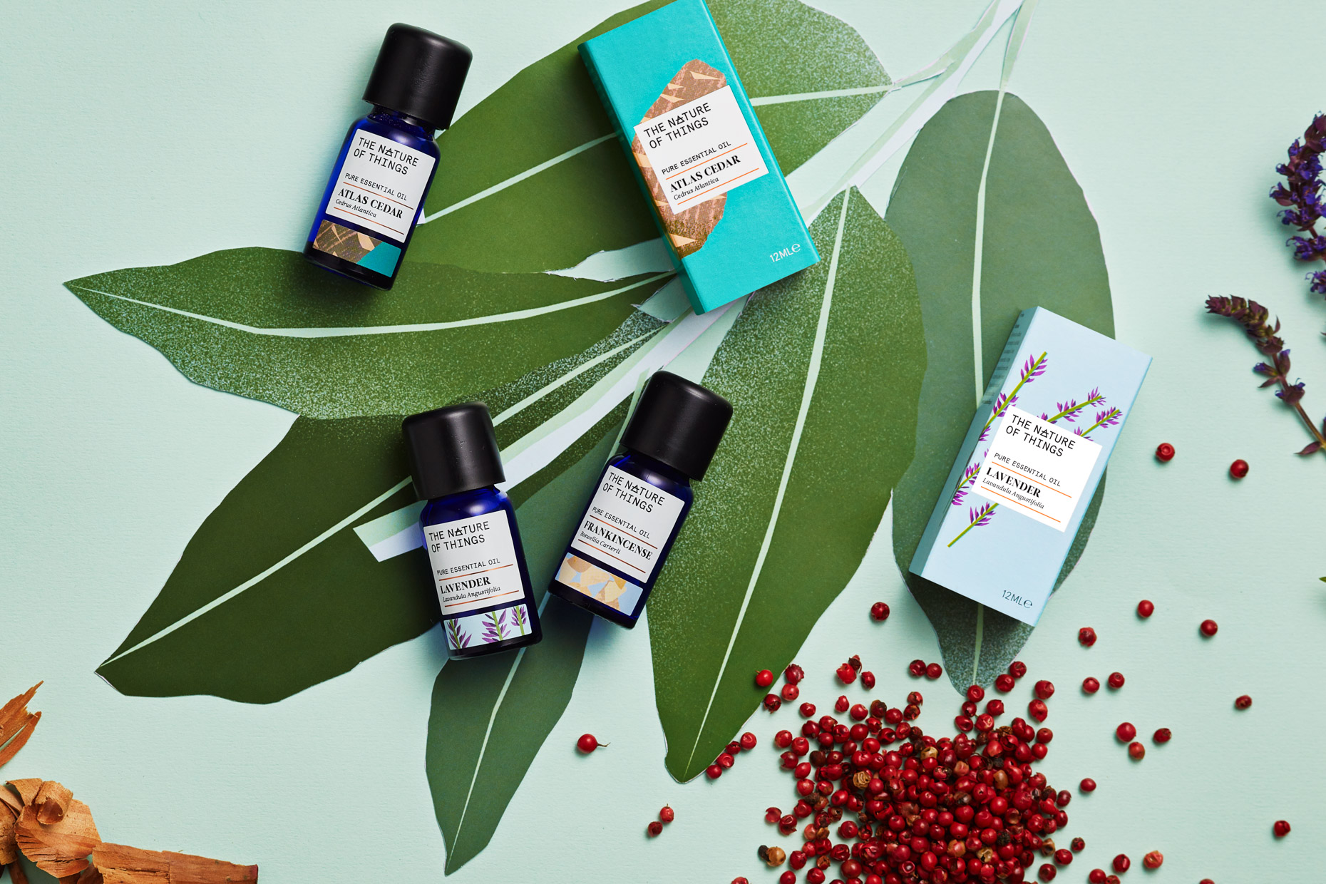 Product Photography - Group of Essential Oils