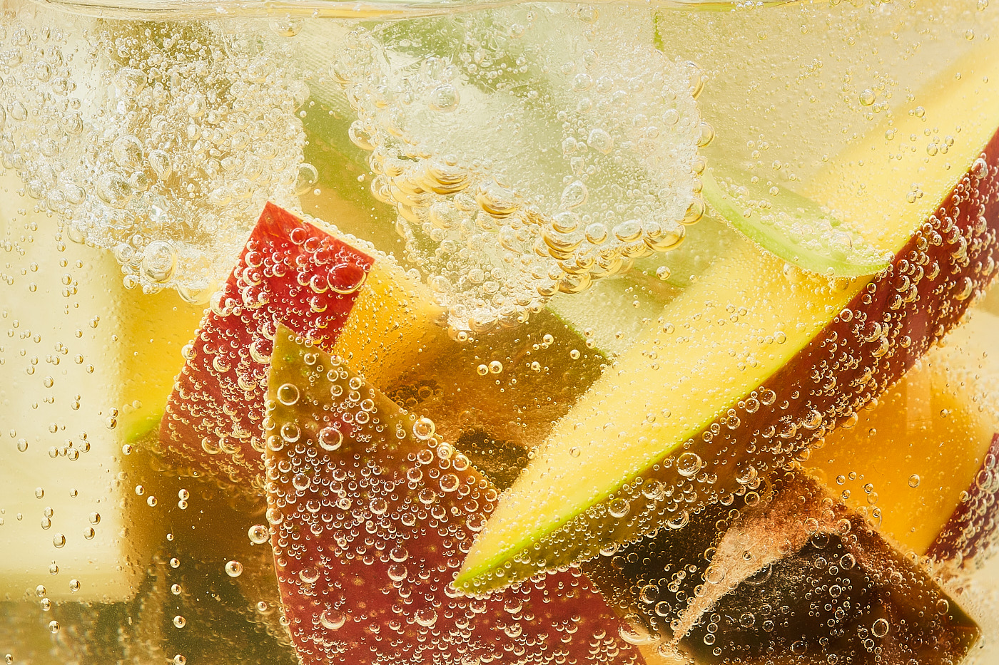 Drinks Photography - Macro of fruit in liquid
